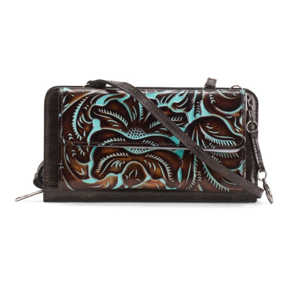 🎉LAST PIECE🎉PATRICIA NASH Alberese Leather Organizer Crossbody